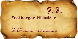 Freiberger Hilmár névjegykártya